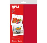 APLI 13576Feltro rosso A4 10 fogli