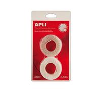 APLI 13657 banda auto-agrippante Adesivo 2 x 100 cm bianco