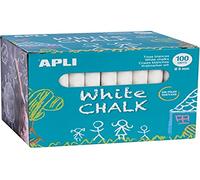 Apli 14577 gessetti per lavagna verde di colore bianco, 100 x 14577