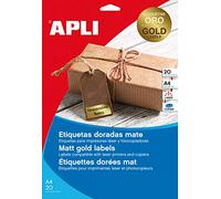 APLI 14886 agipa Etichette, 45,7 x 21,2 mm, Oro
