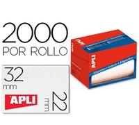 APLI 1688 Rotolo Etichette, 22 x 32, Bianco