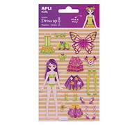 APLI 17603 - Adesivi Dress up 3D Annie 1 foglio