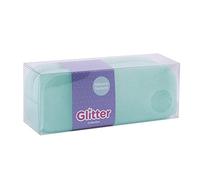 APLI 18948 - Astuccio in silicone glitterato - Glitter Collection - TURCHESE - Astuccio scuola