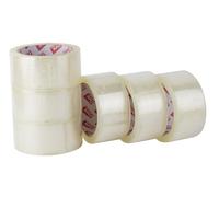 APLI 19905 - Confezione da 6 rotoli di sigillo trasparente, 48 mm x 66 m, 25 µm, nastro adesivo acrilico in PP, consigliato per tutti i tipi di utilizzo