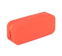 APLI 19916 - Astuccio scolastico in silicone arancione, impermeabile, design rettangolare moderno e versatile, collezione Neon, dimensioni 75 x 185 x 55 mm