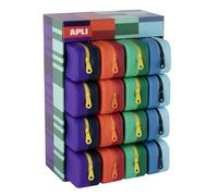 APLI 20658 - Espositore in silicone bicolore, colori vivaci