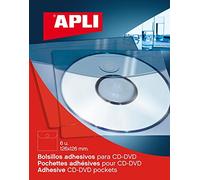APLI 2585 - Blister tasca CD, 6 Pezzi
