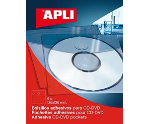 APLI 2585 - Blister tasca CD, 6 Pezzi