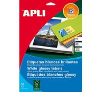 APLI 2923 - Etichette bianche di qualità fotografica, 99 x 34 mm, 10 fogli