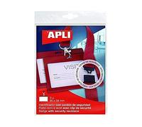 Apli - 3 identificativi con cordino colorato, 102 x 75 mm 3 uds. rosso