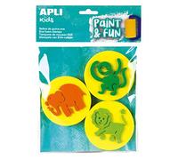 APLI 3 timbri in gomma EVA per timbri tempere animali 15136