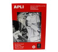 APLI 000386 1000 Etichette Gioielleria, 13 mm x 34 mm, bianco, 1000 Pezzi