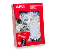 APLI 392 - Confezione da 500 cartellini da appendere, 36 x 53 mm, colore bianco
