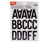 Apli 4450 Adesivi da Lettere, Cifre, Simboli 50 mm, Nero