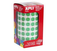 Apli 4854 Rotolo di Etichette Adesivi Rotondi, 10.5 Diametro, Verde