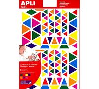 Apli 946028 - Gomets triangolare multicolore - 6 fogli