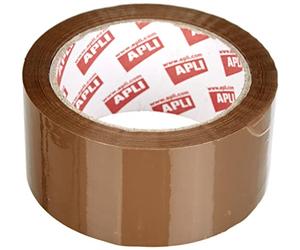 APLI A011593 Nastro Adesivo da Imballo, Marrone, 48 mm x 66 m - 25 µm
