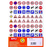 APLI Adesivi Kids 10116 Traffic Manager, 4 fogli, assortimento