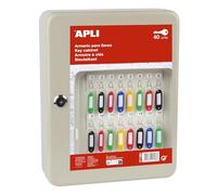 APLI Armadio Porta Chiavi, Alluminio, Crema