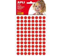 APLI - Borsa per gomiti rotondi, 10 mm, colore: rosso, 6 fogli