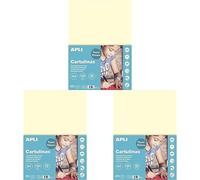 Apli - Cartoncini Colorati Set da 50 Pezzi, A4, Beige (Avorio) (Confezione da 3)