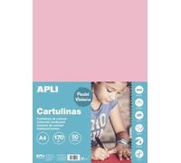 Apli - Cartoncini Colorati Set da 50 Pezzi, A4, Rosa