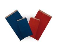 Apli Confezione da 250 Buste Kraft 18x32x6cm - Carta Kraft 50g/m² - Riutilizzabili e Riciclabili - Colore Rosso