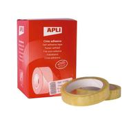 Apli Confezione da 8 Nastri Adesivi Trasparenti 19 mm x 66 mt NEW