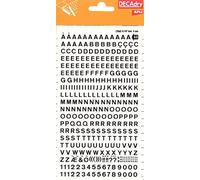 APLI DD60F Lettere e Numeri Trasferibili, Nero, 5 mm