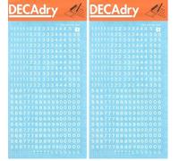 APLI DDB11F - Lettere e numeri trasferibili neri Numeri 4 mm bianco (Confezione da 2)