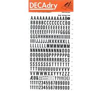 APLI DECAdry - Lettere e Numeri Trasferibili - 8 mm, Nero