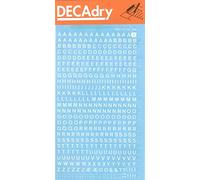 APLI DECAdry - Lettere Maiuscole Trasferibili - 4 mm, Bianco