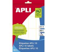 Apli 1639 Astuccio 10 Etichette, 16 x 22, Bianco