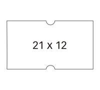 APLI Etichette per prezzatrici a 1 riga 21x12 mm – 6 rotoli da 1000 – Adesivo rimovibile