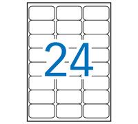 Apli Etichette gialle fluorescenti permanenti 640 x 339 mm 20 fogli