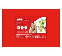 Apli Gomma Eva 5 Fogli 400X600 Colore Rosso