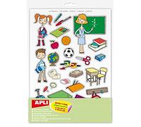 Apli Kids 11448 Gomets Scuola Rem, 12H