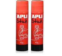 Apli Kids 12147 Stick di colla adesiva, 40 g, Rosso, 1 pezzo (Confezione da 2)