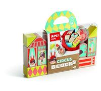 Apli Kids 15268 - Blocchi in Legno Marrone, Circo, Colore/Modello Assortito