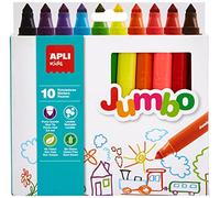 Apli Kids 16804 - Pennarelli Jumbo, Unica, 10 pz.