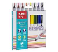 APLI Kids 16809 - Pennarelli Stripes 8 pz. Unica.