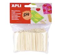 Apli Kids 16832 - Mini Bastoncini di Legno, Materiale per Artigianato