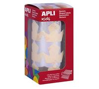 APLI 17867 Rotolo gomets stelle 33 mm metallizzato argento