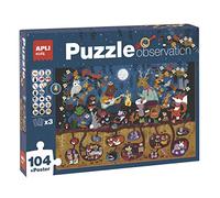 APLI Kids- Bosque Puzzle, Multicolore, 18507