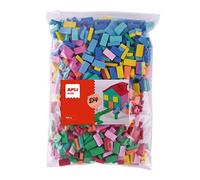 APLI Kids 18749 - Borsa con 700 mini mattoni in gomma EVA, colori assortiti, materiale artigianale