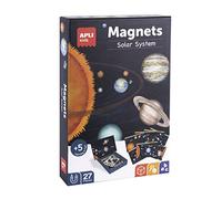 APLI Kids 19272-Set Magnetico Sistema Solare-Tavola con 27 Pezzi magnetici-10 Lingue-Riciclato per Bambini dai 5 Anni in su, Gioco, 19272