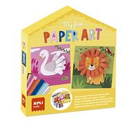 APLI Kids - 19362-My First Paper Art-Set fai da te completo con strisce di carta, colore animale (19362)