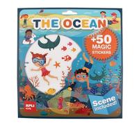 APLI Kids 19375 - Set di Adesivi Rimovibili con palcoscenico per Bambini a Partire da 3 Anni a Tema Oceano