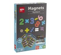 APLI Kids 19444 - Magnets Numeri_ Set di numeri magnetici con scheda e schede da introdurre nel Mondo dei Magneti educativi per bambini a partire da 5 anni