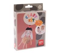 APLI Kids 19881 - Craft Kit di artigianato per portachiavi coniglio - Include materiali completi, attività creativa per bambini +6 anni